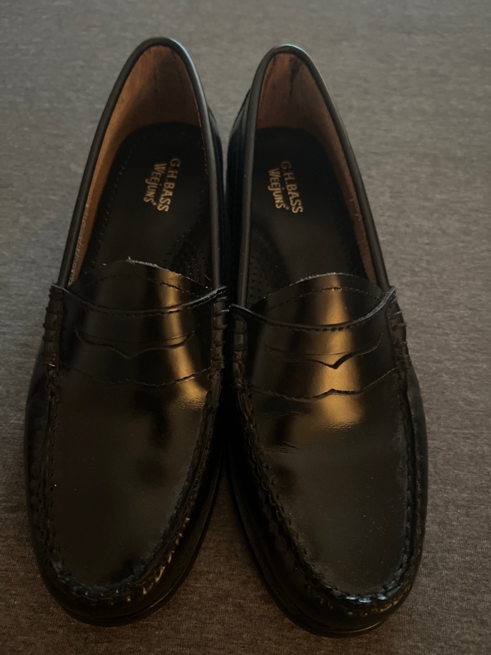 G.H. Bass Weejuns Classic Black Leather Loafers